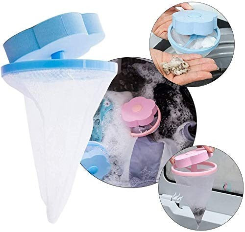 1446 Washing Machine Floating Filter Lint Mesh Bag Net Pouch Hair/Lint Catcher DeoDap 1446 Washing Machine Floating Filter Lint Mesh Bag Net Pouch Hair/Lint Catcher DeoDap